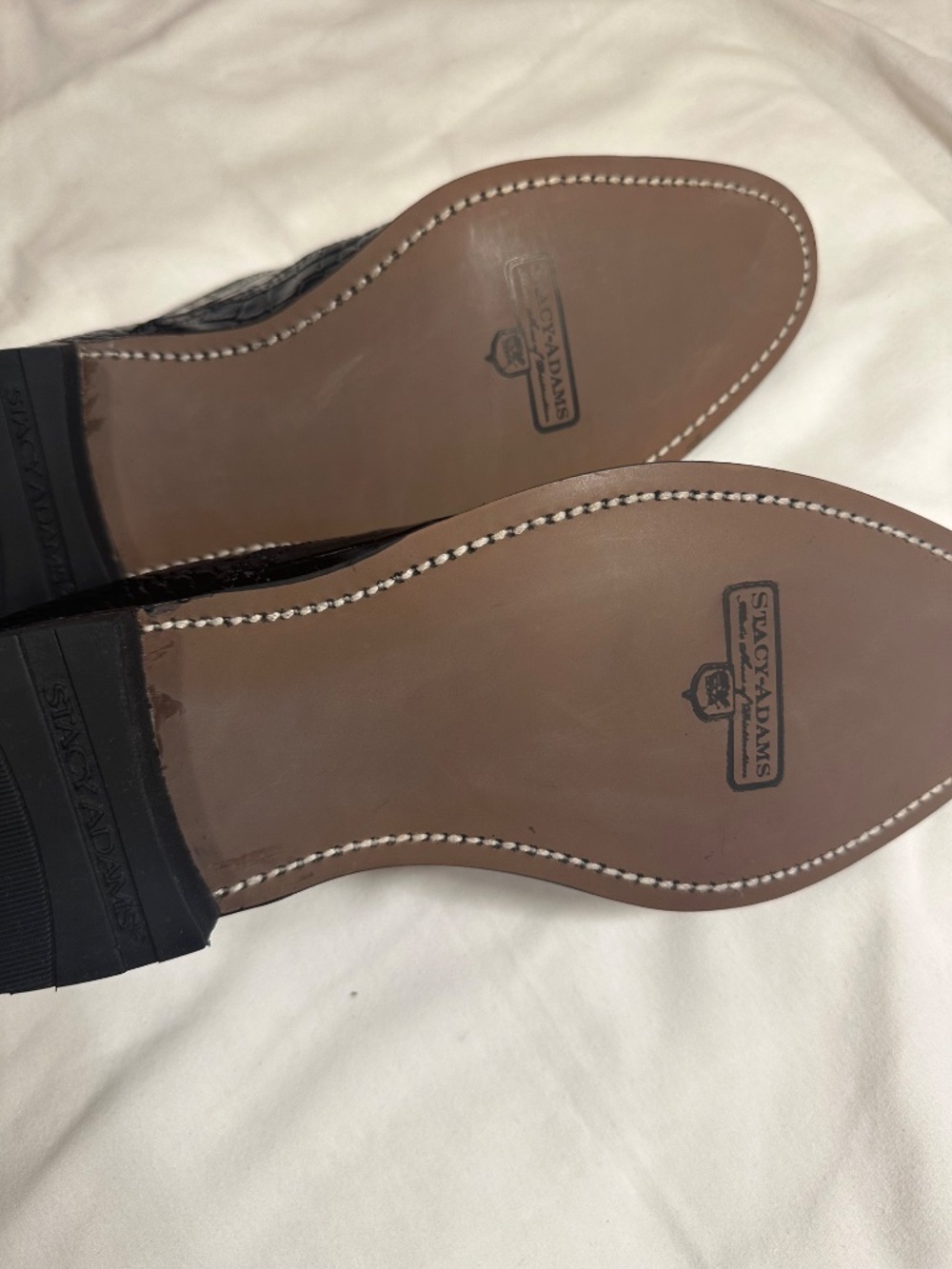 Stacy Adams 11, black with white wing tip brogues/spectator shoes - Picture 3 of 10